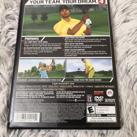 Tiger Woods PGA Tour Playstation 2 Golf PS2 Sports Gamers Christmas  Electronics - Picture 2 of 6
